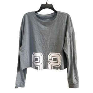 Women's Flirtitude Active Long Sleeve Cropped Lightweight sweatshirt. Size XL
